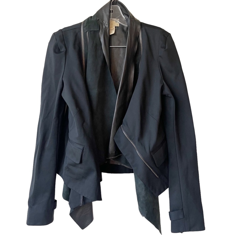 ELIZABETH‎ And JAMES leather layered Short jacket